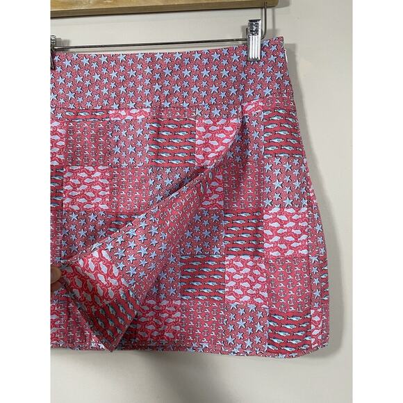 Vineyard Vines Pink and Blue Mini Skirt - Picture 2 of 8